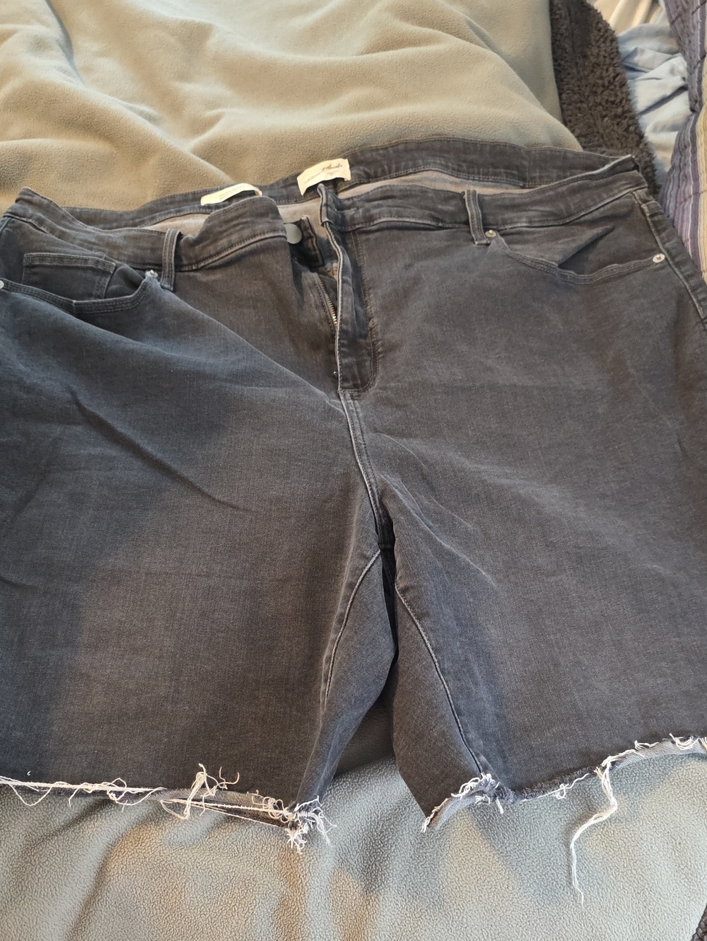 Universal Thread Black Frayed Hem Jean Shorts